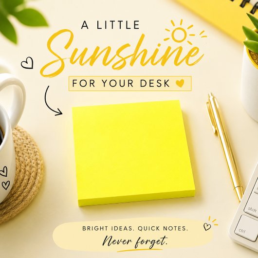 Helder Geel Effen Post-it® Notes