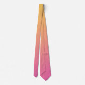 Helder geel en roze verloop ombre stropdas (Achterkant)