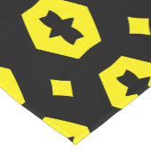 Helder geel en zwart: Geometriana 1 Korte Tafelloper (Hoek)