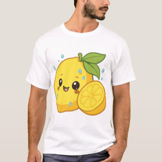 Helder Geel Gelukkig Citrus Citroen T-shirt