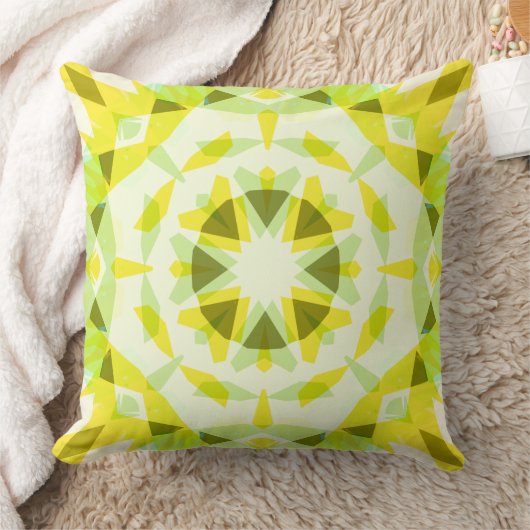 Helder Geel Groen Magische Star Zomer Baby Kwekeri Kussen (Deken)