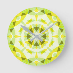 Helder Geel Groen Magische Star Zomer Baby Kwekeri Ronde Klok