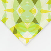 Helder Geel Groen Zomerster Dopamine Decor Art Fleece Deken (Hoek)