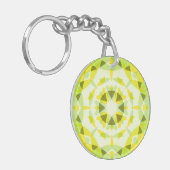 Helder Geel Groen Zomerster Dopamine Decor Art Sleutelhanger (Voorkant Links)