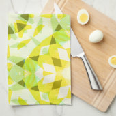 Helder Geel Groen Zomerster Dopamine Decor Art Theedoek (Quarter Fold)