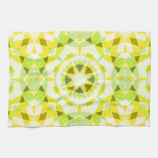 Helder Geel Groen Zomerster Dopamine Decor Art Theedoek (Horizontaal)