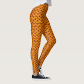 Helder geel: handgemaakte gebreide textuur. leggings (Rechts)