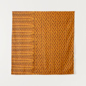 Helder geel: handgemaakte gebreide textuur. wandkleed (Voorkant (horizontaal))