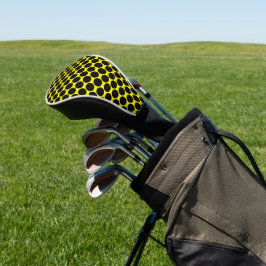 Helder Geel met Zwarte Stip Stijl Golfheadcover