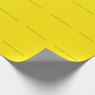 Helder Geel Minimalistisch Eenvoudig Modern Esthet Cadeaupapier