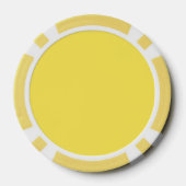 Helder geel-oranje verloop bloem uitsnijding poker chips (Achterkant)