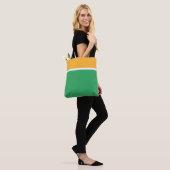  Helder Geel Top Wit Groen Kleurenblok Tote Bag (Op model)