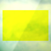 Helder Geel Venster Cling 30x20 Inches Raamsticker (Vel 3)