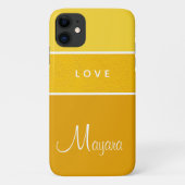 Helder Geel Verloop Telefoon Case voor Haar (Achterkant)