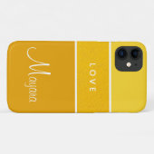 Helder Geel Verloop Telefoon Case voor Haar (Achterkant (horizontaal))