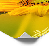 Helder Geel Zonnebloem Mat Wandkunst Poster (Hoek)