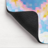 Helder gekleurd Abstract patroon Muismat (Hoek)