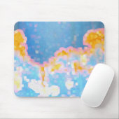 Helder gekleurd Abstract patroon Muismat (Met muis)