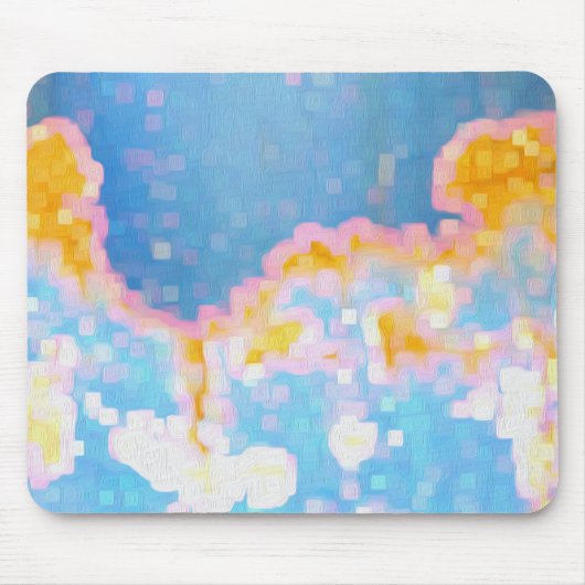 Helder gekleurd Abstract patroon Muismat (Voorkant)