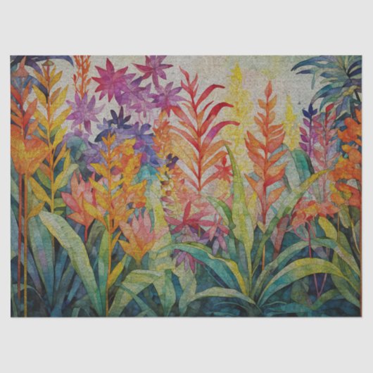 Helder gekleurd foliage decoupage weefsel papier (Voorkant)