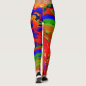 Helder gekleurd fractal leggings (Achterkant)