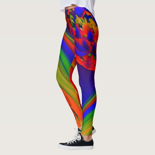 Helder gekleurd fractal leggings (Links)