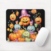 HELDER GEKLEURD HALLOWEEN SNOEP & POMPOENEN MUISMAT (Met muis)