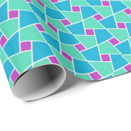 Helder Gekleurd Islamitisch Patroon Wrapping Papie Cadeaupapier (Rol Hoek)