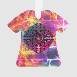 Helder gekleurd kerst alternatief ontwerp ornament