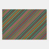 Helder gekleurd, kleurrijk Abstract patroon Inpakpapier Vel (Voorkant 3)