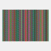 Helder gekleurd, kleurrijk Abstract patroon Inpakpapier Vel (Voorkant 2)