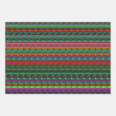 Helder gekleurd, kleurrijk Abstract patroon Inpakpapier Vel (Voorkant)