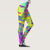 Helder gekleurd, kleurrijk Abstract patroon Leggings (Rechts)