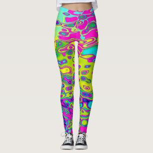 Helder gekleurd, kleurrijk Abstract patroon Leggings