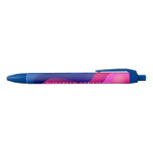 Helder gekleurd modern monogram zwarte inkt pen (Bovenkant)