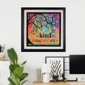 Helder gekleurd "One Kind Day" Poster