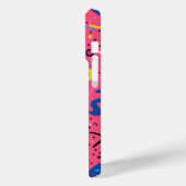 Helder gekleurd ontwerp van doodles en vormen Case-Mate iPhone case (Achterkant / Links)