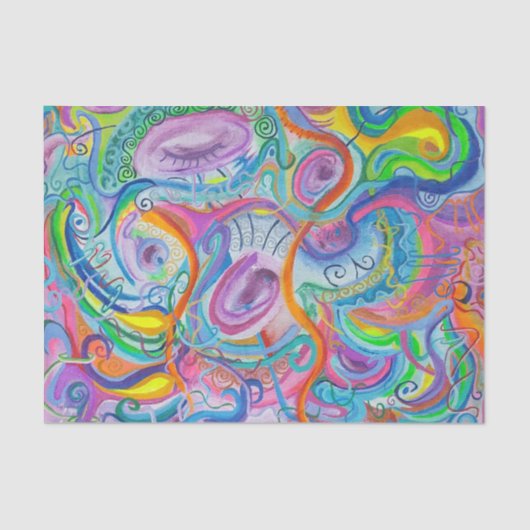 Helder gekleurd tissuepapier (Voorkant)