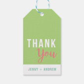 Helder gekleurd Vrijgezellenfeest dank u cadeau La Cadeaulabel (Achterkant)