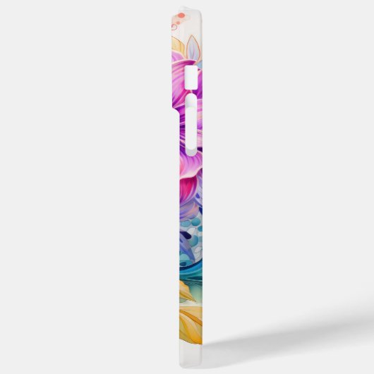 HELDER GEKLEURDE 3D LOOK BLOEMEN Case-Mate iPhone CASE (Achterkant / Links)