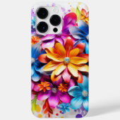 HELDER GEKLEURDE 3D LOOK BLOEMEN Case-Mate iPhone CASE (Achterkant)