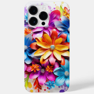 HELDER GEKLEURDE 3D LOOK BLOEMEN Case-Mate iPhone 14 PRO MAX HOESJE