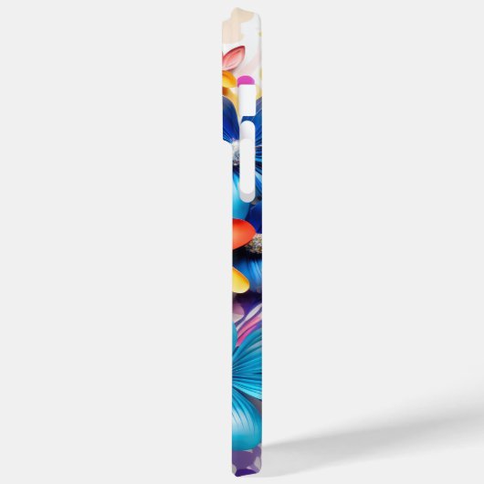 HELDER GEKLEURDE 3D LOOK BLOEMEN Case-Mate iPhone CASE (Achterkant / Links)