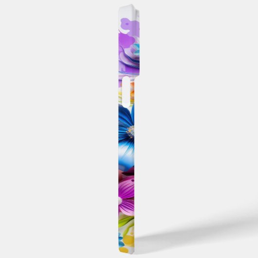 HELDER GEKLEURDE 3D LOOK BLOEMEN Case-Mate iPhone CASE (Achterkant / Rechts)