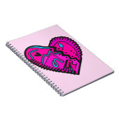 Helder gekleurde 80's thema notitieboek (Rechterzijde)