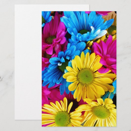 Helder gekleurde dagen briefpapier (Voorkant / Achterkant)