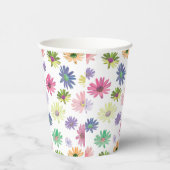 Helder gekleurde Daisy Papieren Bekers (Rechts)