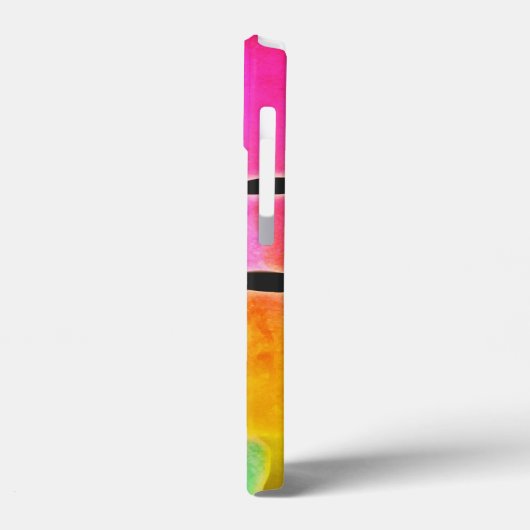 Helder gekleurde Funky Cool Abstract Case-Mate iPhone Case (Achterkant / Links)