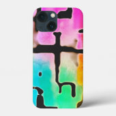 Helder gekleurde Funky Cool Abstract Case-Mate iPhone Case (Achterkant)