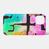 Helder gekleurde Funky Cool Abstract Case-Mate iPhone Case (Achterkant (horizontaal))